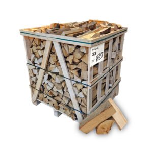 Brennholz Buche, halbtrocken, 30-33 cm – Standardpalette