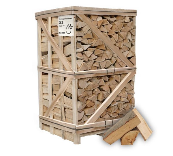 Brennholz Buche, kammergetrocknet, 30-33 cm – Großpalette