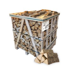 Brennholz Hainbuche, halbtrocken, 30-33 cm – Standardpalette