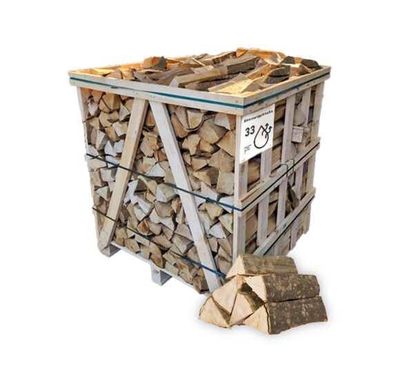 Brennholz Hainbuche, kammergetrocknet, 30-33 cm – Standardpalette