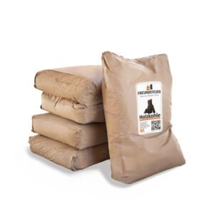 Holzkohle, 250 kg (25 Säcke à 10 kg) – Palette