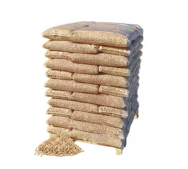 Palette Holzpellets (66 Säcke á 15 kg) – 990 kg Premium